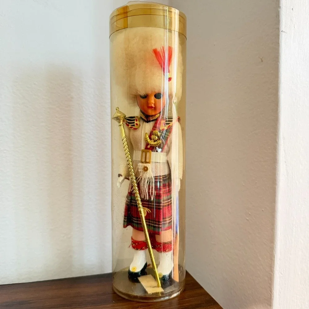 Vintage‎ Royal Scots Doll with White Bearskin 6.5